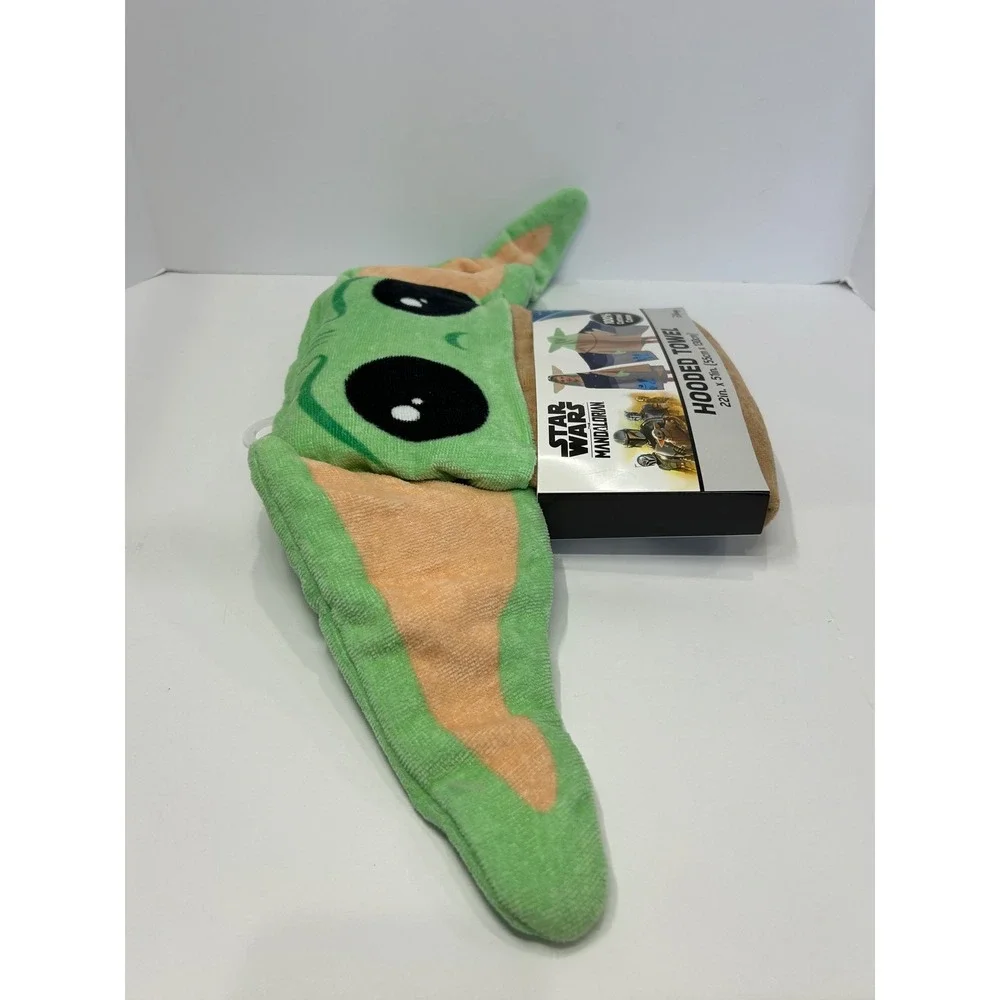Disney Star Wars Mandalorian Grogu Baby Yoda Hooded Towel 22x51 100% Cotton NEW
